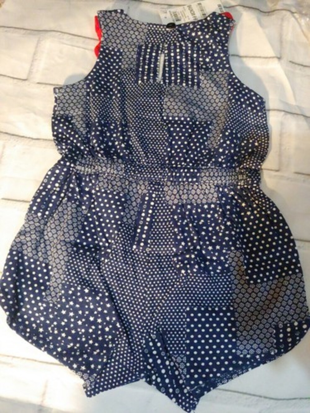 First Impressions Baby Girls blue star Print Cotton Romper 6-9 Month - Picture 4 of 4